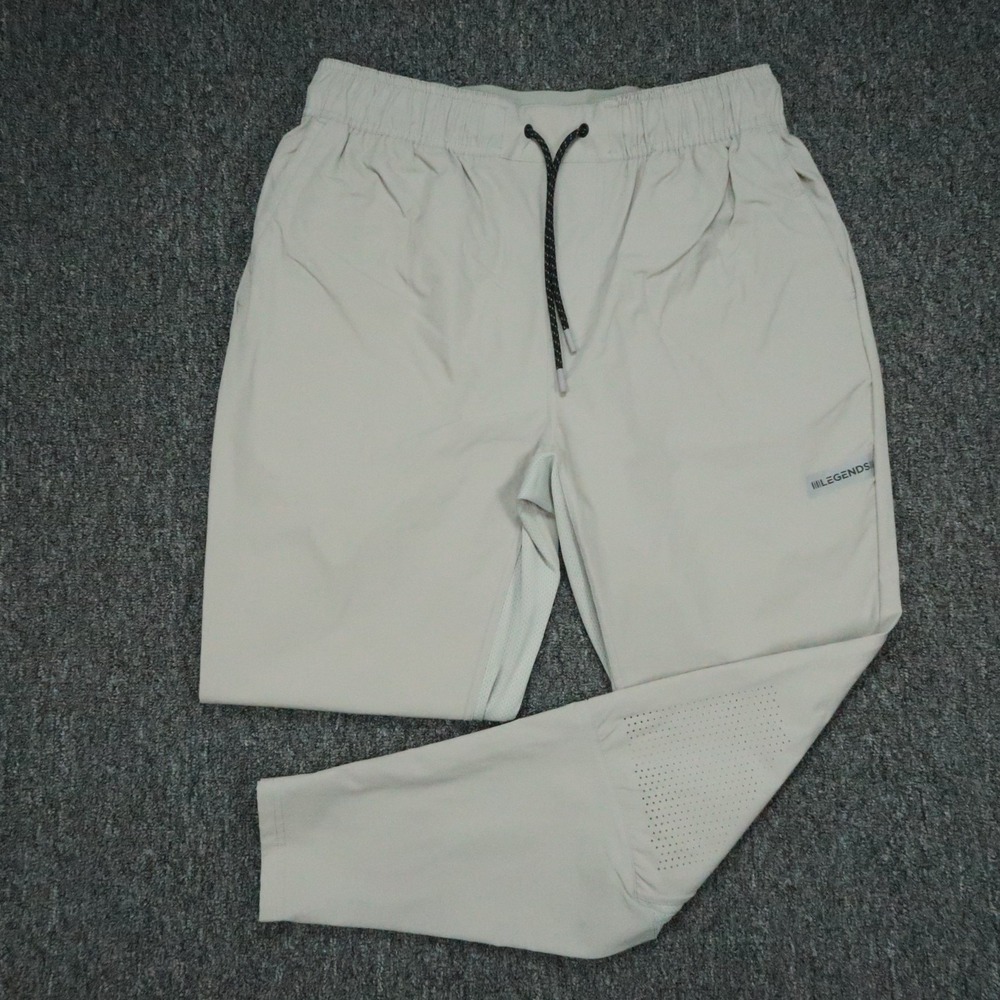 Legends Pants Mens Large Gray Luka Performance Joggers Stretch Zip Pocket